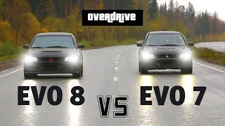 : Mitsubishi evolution 7 VS Mitsubishi evolution 8     