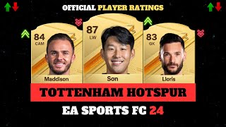 EA SPORTS FC 24 (FIFA 24) - TOTTENHAM HOTSPUR OFFICIAL PLAYER RATINGS ?? - ft Son, Lloris, Maddison