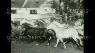 1932 ITALY: Training of wild horses