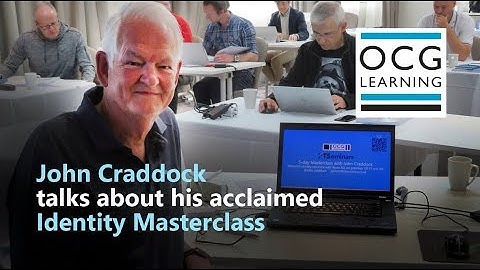 John Craddock talks about his Identity Masterclass