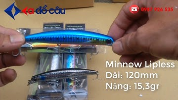 🐟[Minnow Sipless] Mồi giả câu cá Chẽm, cá Nhồng, Cá Hồng, cá Mú