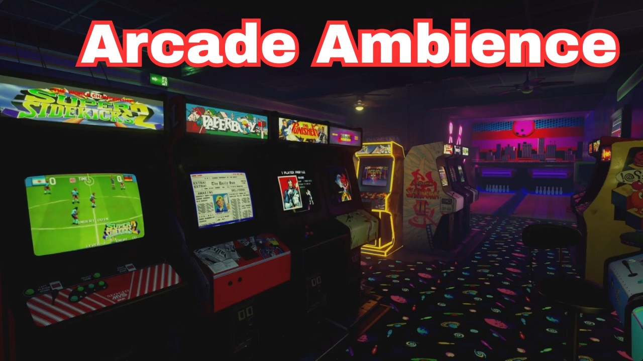 Arcade Ambience | Retro 80s Arcade Video Game Sound Effects & Music ...