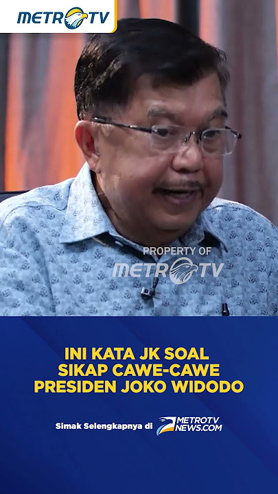 Ini Kata JK soal Sikap Cawe-cawe Presiden Joko Widodo #shorts