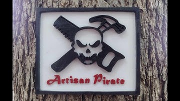 Artisan Pirate Logo, Viewer Requested, Scroll Saw Project