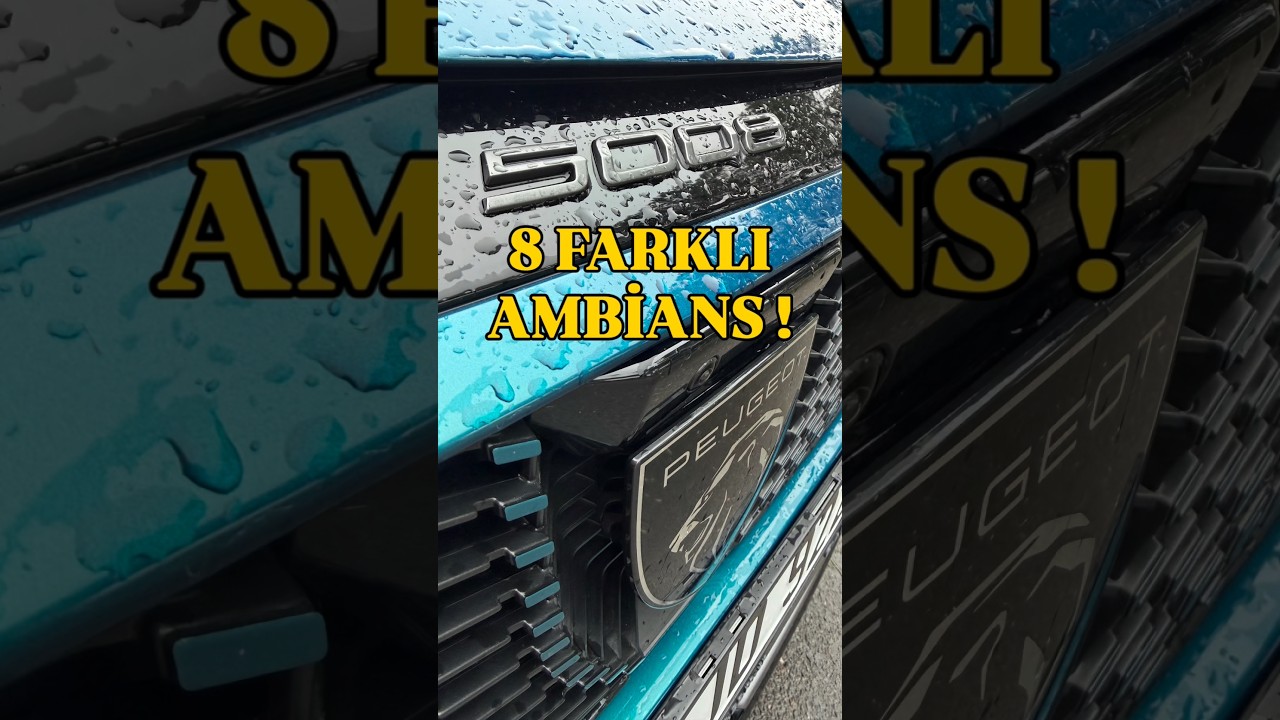 E-5008’in görsel silahı ambians aydınlatması ! #peugeot5008 #shorts #shortvideo #trending #ambiance