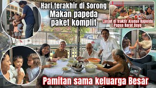 PAMITAN KE KELUARGA BESAR DI SORONG, MAKAN PAPEDA RAME-RAME PAMITAN KE KELUARGA BESAR DI SORONG, MAKAN PAPEDA RAME-RAME