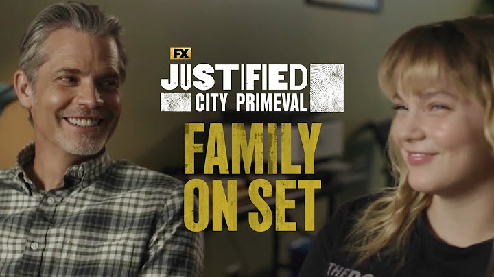 Justified: City Primeval | Shaping the Season: On Set with the Olyphant Family