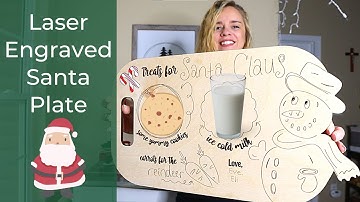 Custom Santa Plate with Glowforge