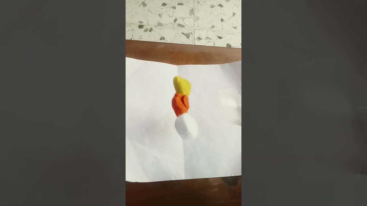 How To Make Skin Colour For Rangoli