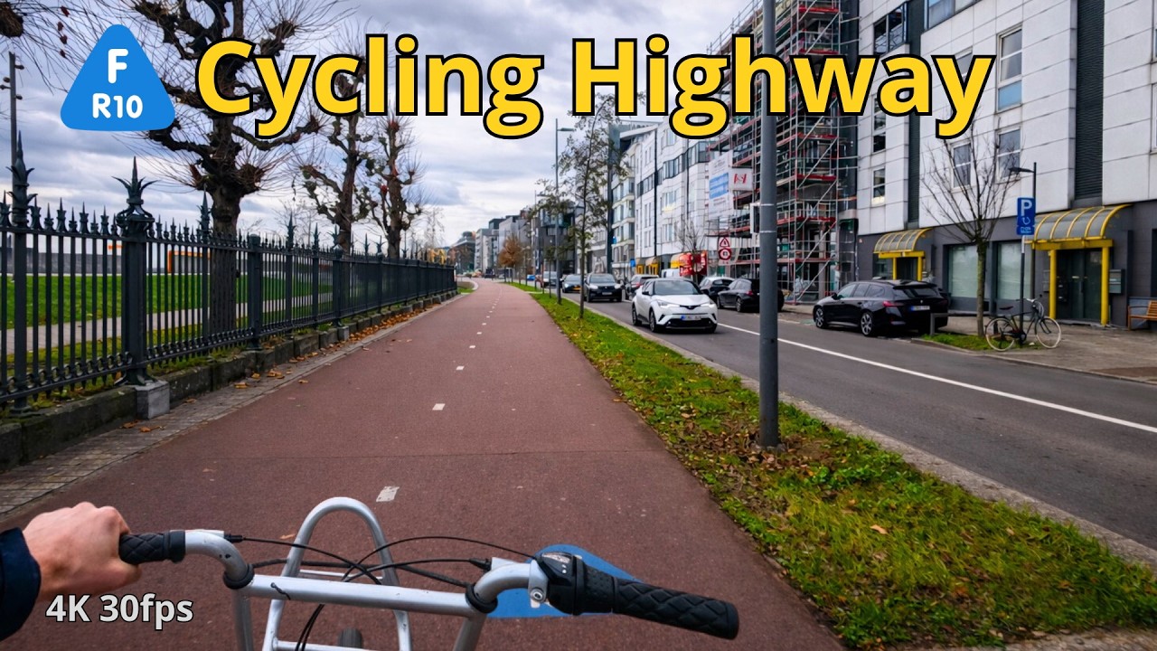 Riding the Scheldt Quays: Antwerp City Cycling Tour [4K]