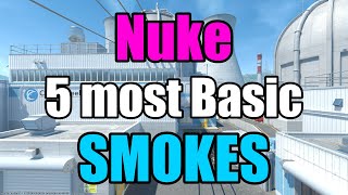 5 Most Basic Smokes [CS2/Nuke]