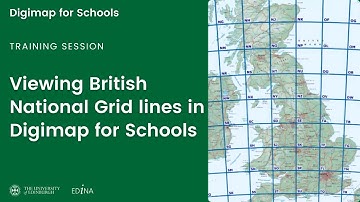 Viewing British National Grid lines in Digimap for Schools