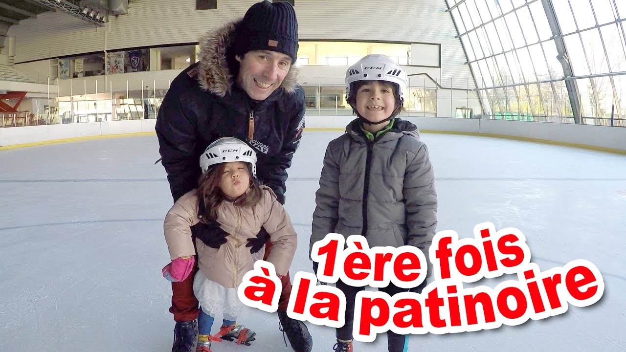 VLOG - Patinoire à glace & PATINAGE en FAMILLE - 1ère FOIS pour Amantine