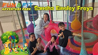 Wahana Bermain FUN & FIT The Park Kendari || Sansha Einsley Afreya Bermain Di FUN & FIT ||