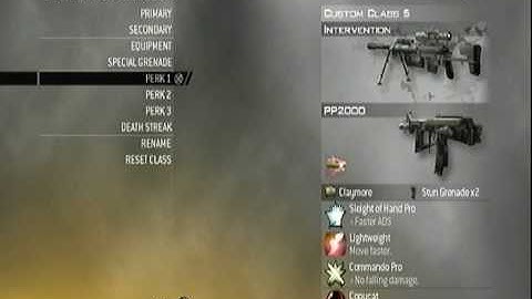 MW2 - Classes Setup