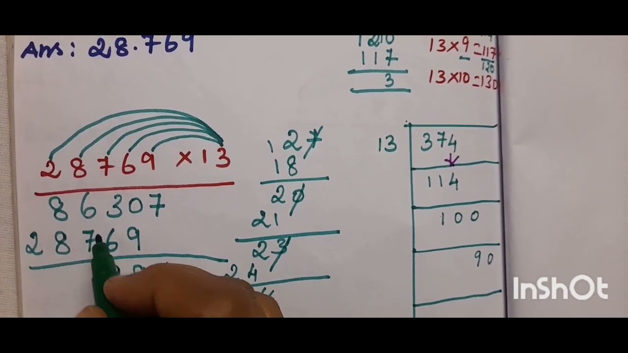 Short Division Two Digit Method - YouTube