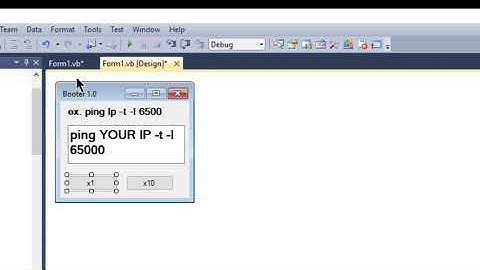 How to Create A Simple IP Booter Visual Basic #1