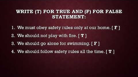 Class1 EVS CH 9 SAFETY RULES