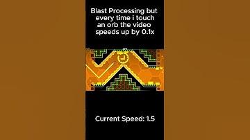Blast Processing but every time i touch an orb the video speeds up. #geometrydash #cool #gd #gaming