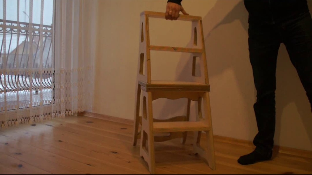 Step Stool Chair Krzeslo Drabinka Youtube