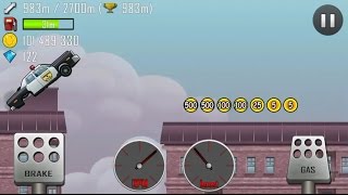 Hill Climb Racing - Police Car Racing in Rooftops screenshot 5