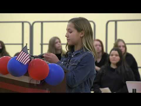 Robert J Elkington Middle School Veterans Day Program 2021