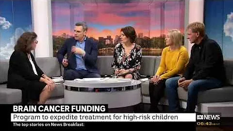 ABC News: Funding announcement to Zero Childhood Cancer with Prof Michelle Haber in the studio