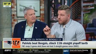 Pat McAfee react to Pats def. Bengals 34-13; Pats beat Bengals Clinch 11th straight playoff berth