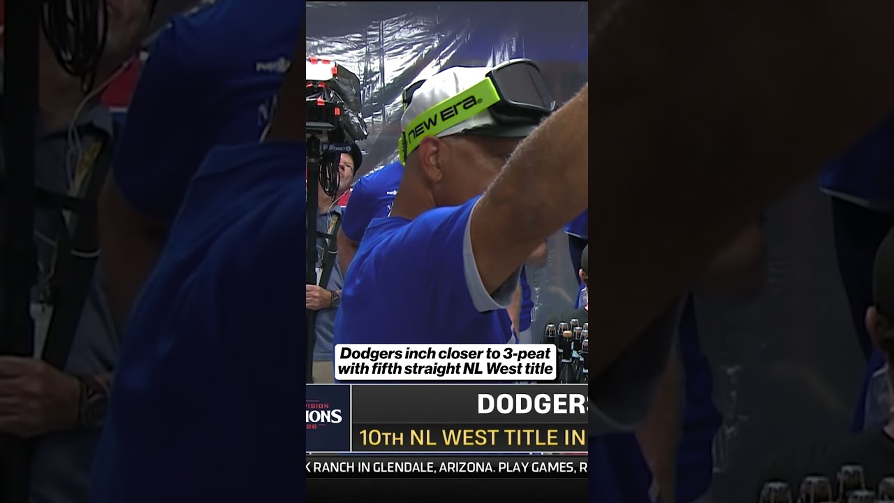 Dodgers clinch NL West again and are closer to a three-peat #MLB #Dodgers #baseball