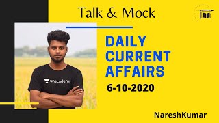 Daily CA Live Discussion in Tamil| 06-10-2020|Mr.Naresh kumar