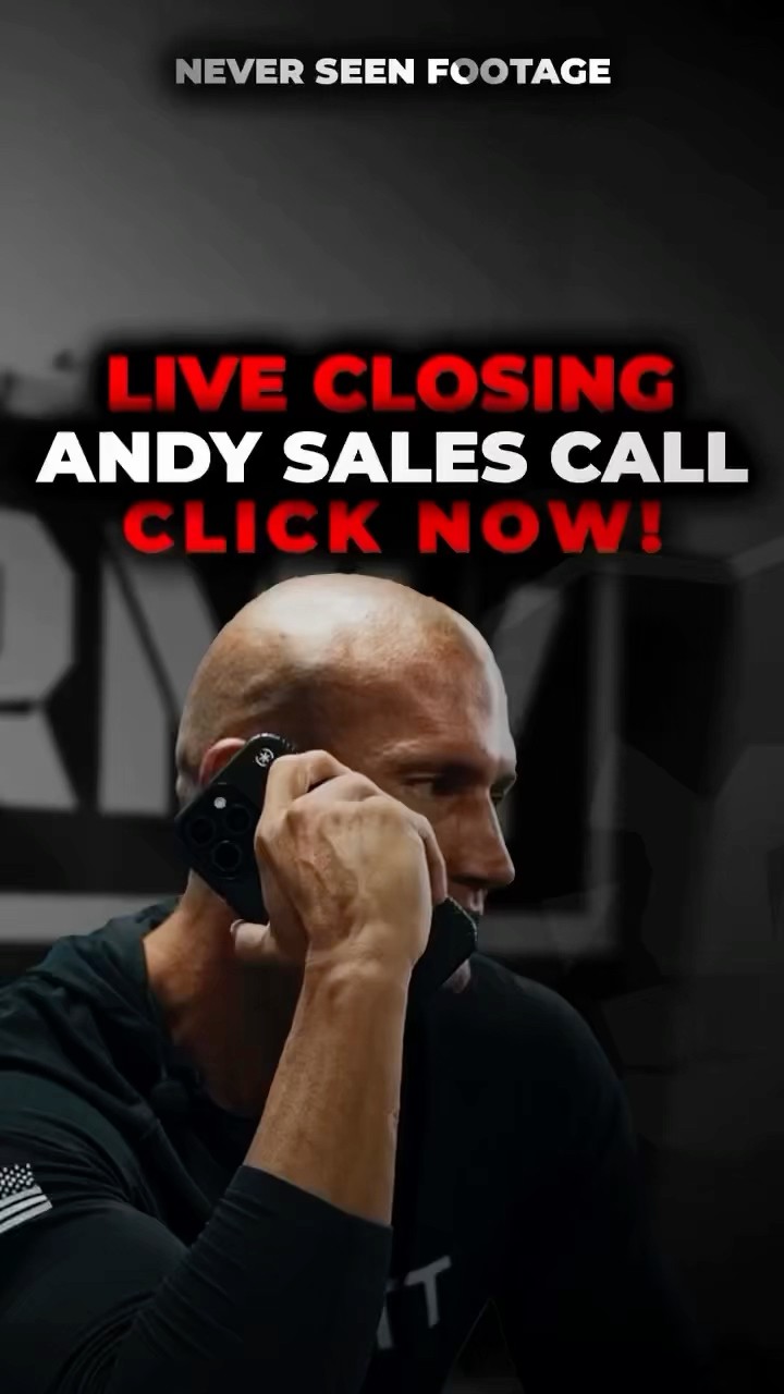 ANDY CLOSING SALES CALL LIVE