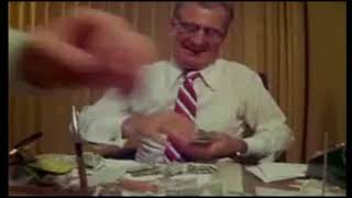 Marjoe documentary:  counting the money. Profile