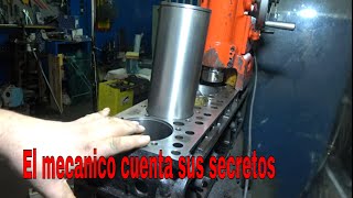 Secretos  de mecánica Rectificar Motor con maquina rectificadora de CILINDROS portátil