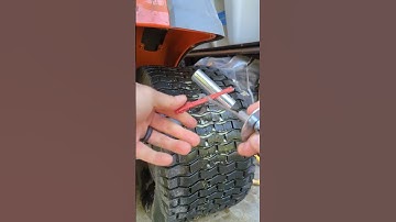 right way to fix a flat tire