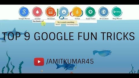 Top 9 Google Fun Tricks. || AMIT KUMAR