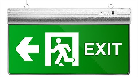 3Hrs Backup Time LED Emergency Light With Running Man/Exit Design Exit Sign