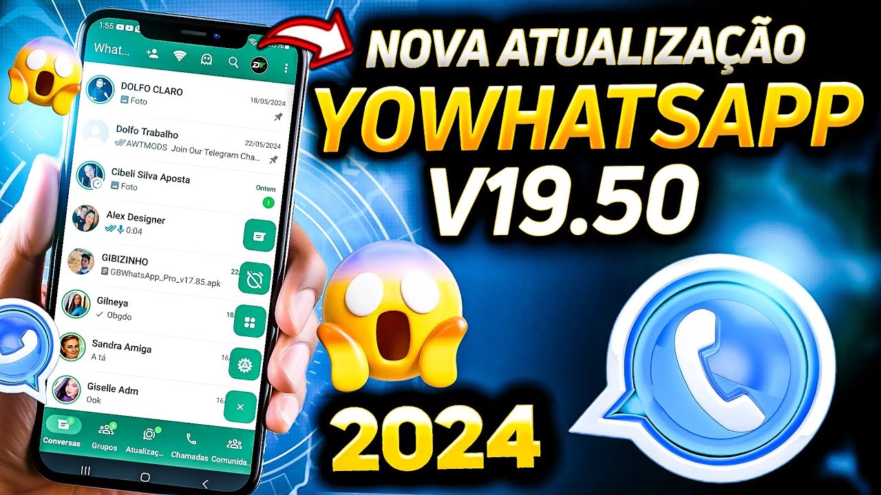 😱 SAIU!! YOWHATSAPP ATUALIZADO MAIO 2024 / última atualização v19.50 ...