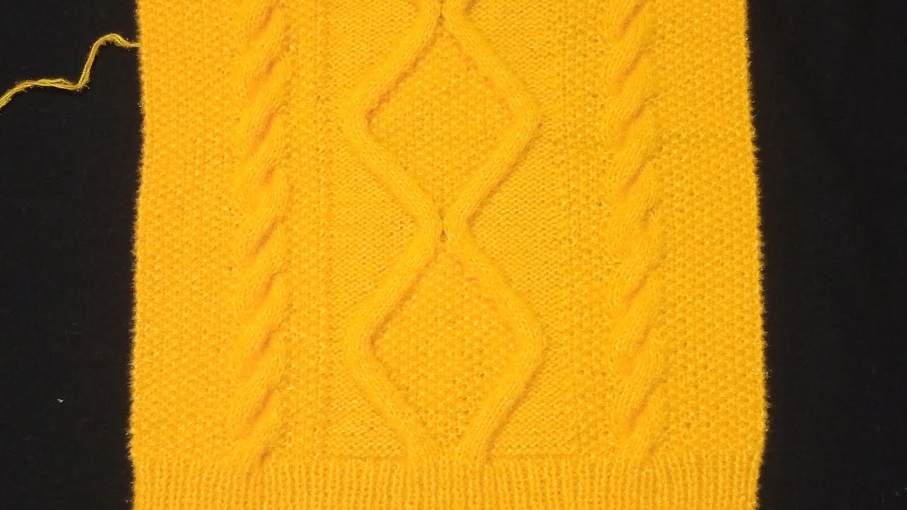 How to Knit Cable stitch Textured Cable stitch Knitting Sweater