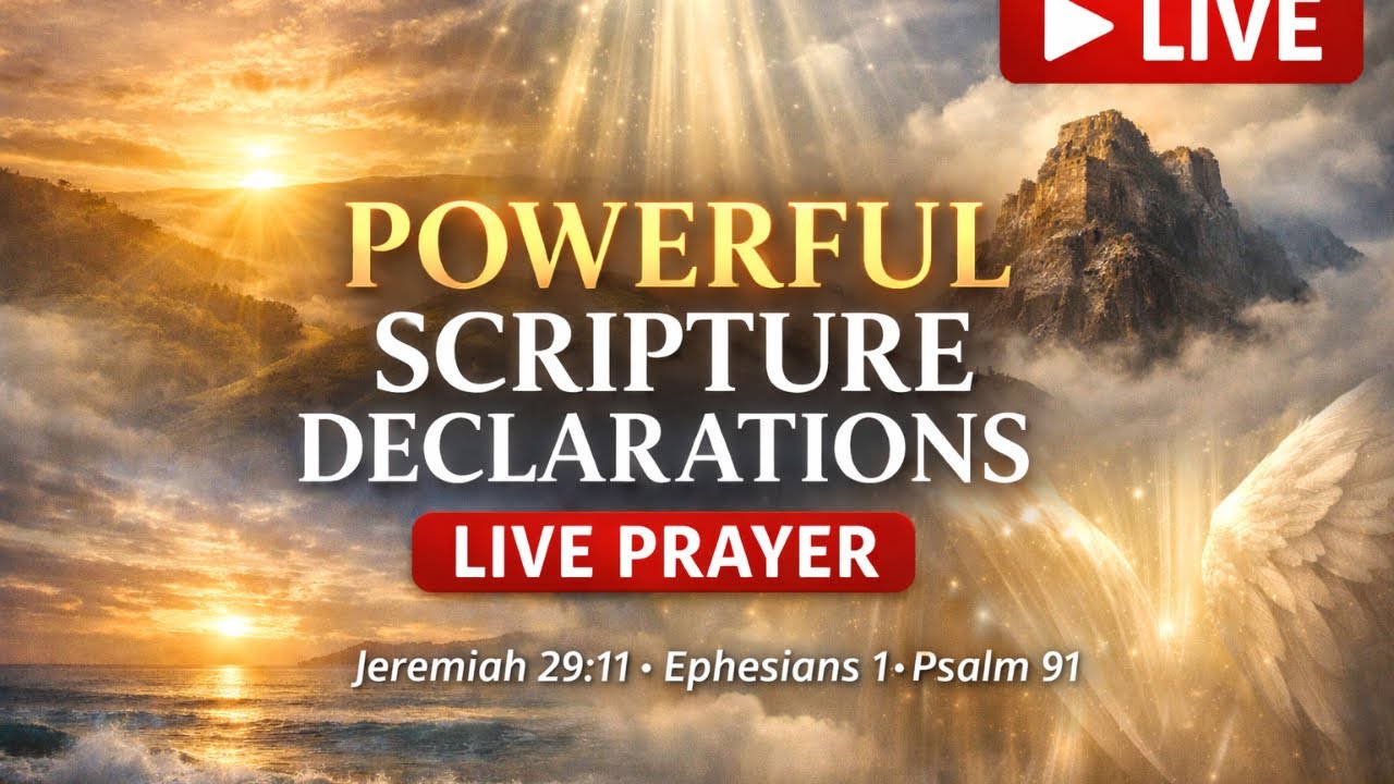 LIVE Prayer & Scripture Declarations for Protection, Purpose ...