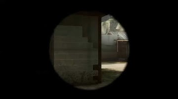 CS:GO Wallbang No-Scope Clutch (1v1)