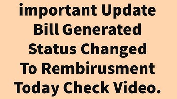 UPDATE PMSSS STUDENTS/Just Now Status Changed From BILL GENERATED To REMBIRUSMENT UNDER PROCESS.