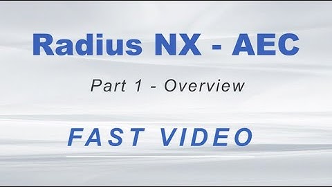 Radius NX - AEC Fast Video -  Part 1