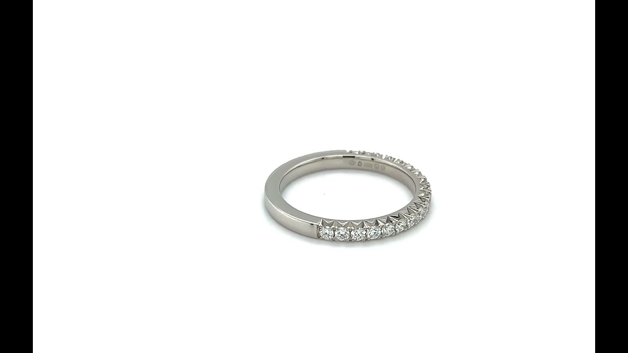 Platinum Brilliant Cut Diamond Eternity Ring 0.40ct 01060256