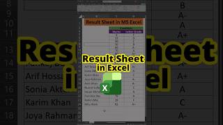 Excel Result Sheet Using LOOKUP Function | Marksheet Auto Result in Excel (Bangla Tutorial)