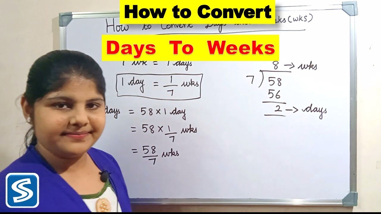 How To Convert Days Into Weeks | Days To Weeks