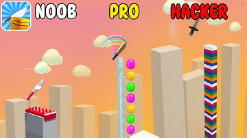 NOOB vs PRO vs HACKER in Slice It All!