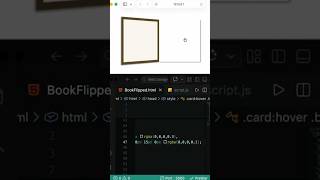 Book flip design using css