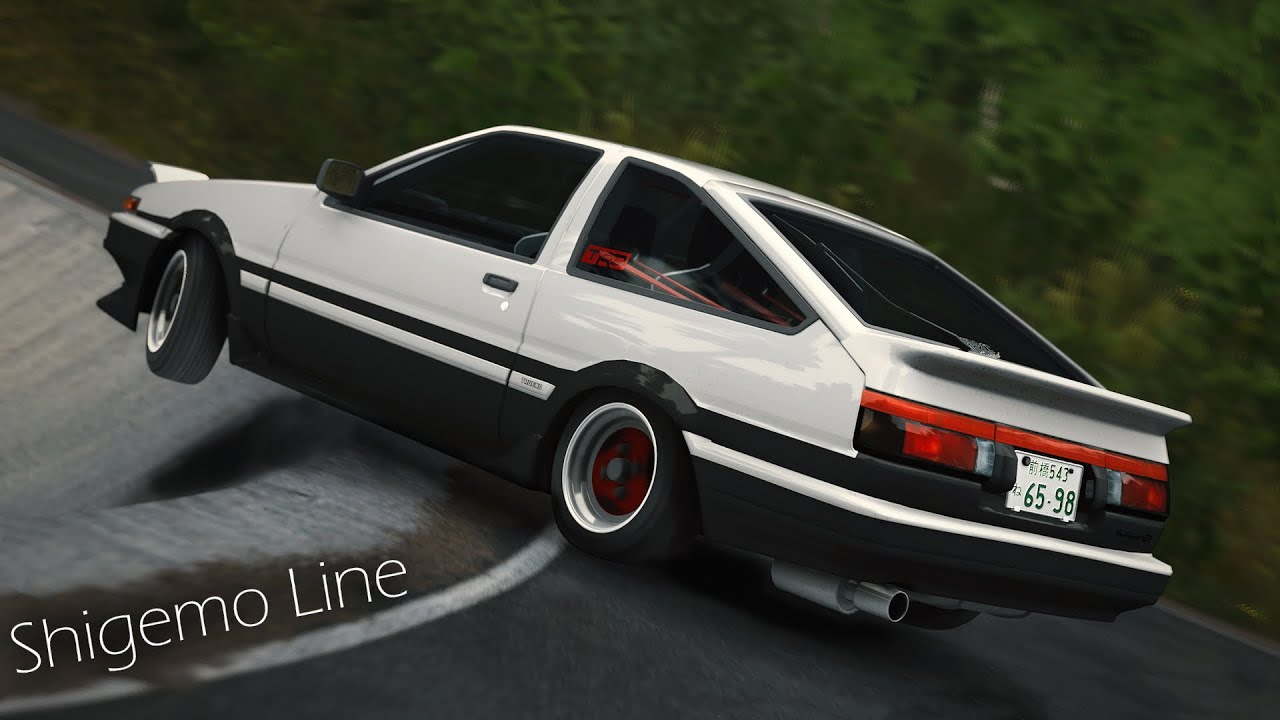 Full-throttle only -- Stock 4AGE AE86 drift on Shigemo Line -- Assetto Corsa