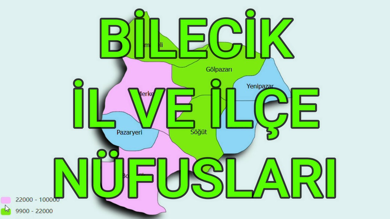 Bilecik il ve ilçe nüfusları! Erkek ve Kadın Sayıları, Oranları 2025