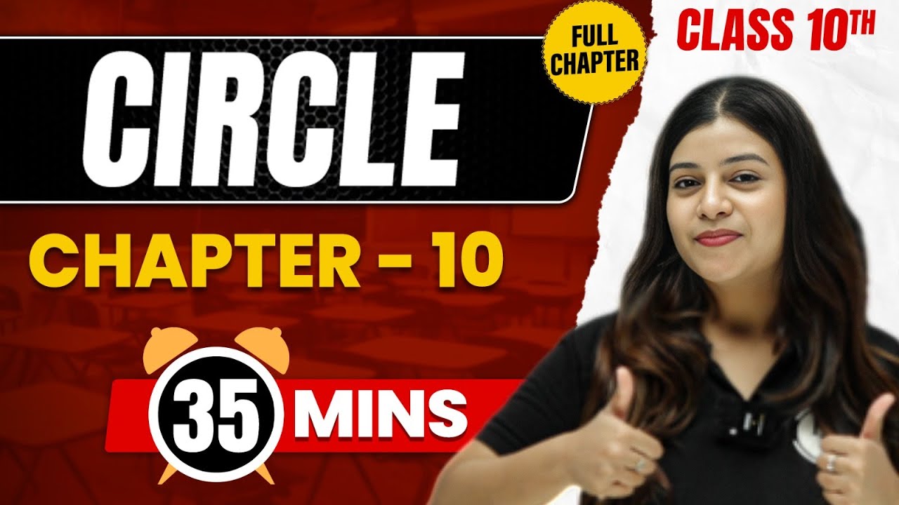 CIRCLE in 35 Mins | Complete Chapter Mind - Map | Class 10 ICSE MATHS - youtube